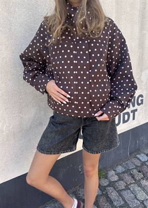 Callisa dot jakke Brown Neo Noir
